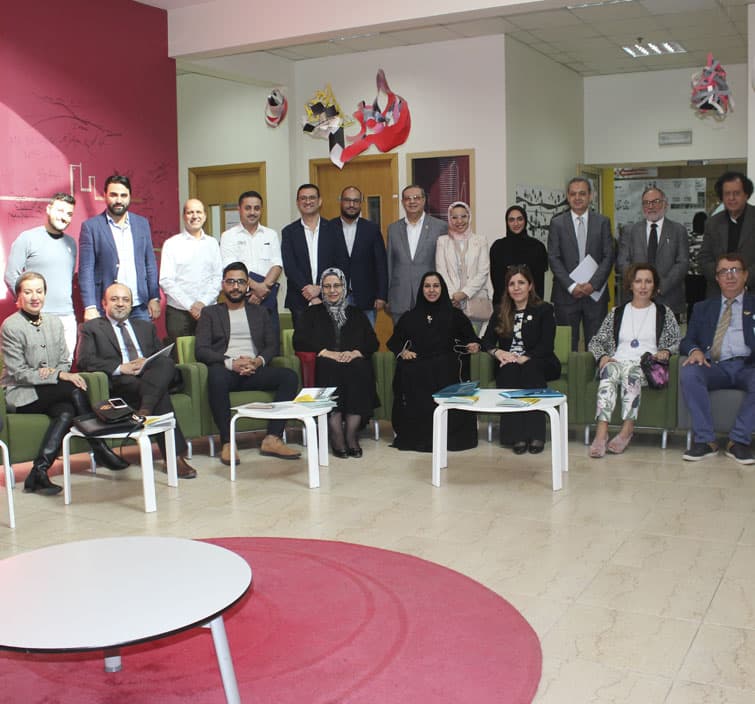 Algedra's CEO attended the review session of graduation projects in Ajman University